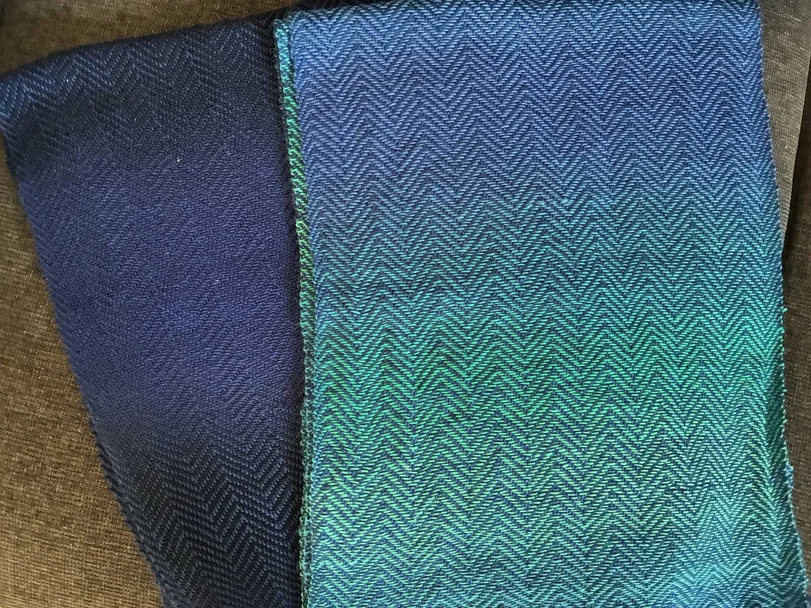 Blaues Gewebe im Detail